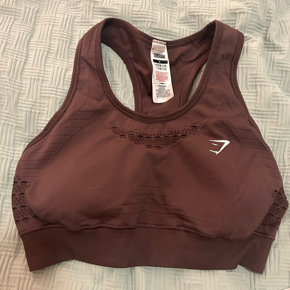 Gymshark Enery Seamless Brown Sports Bra